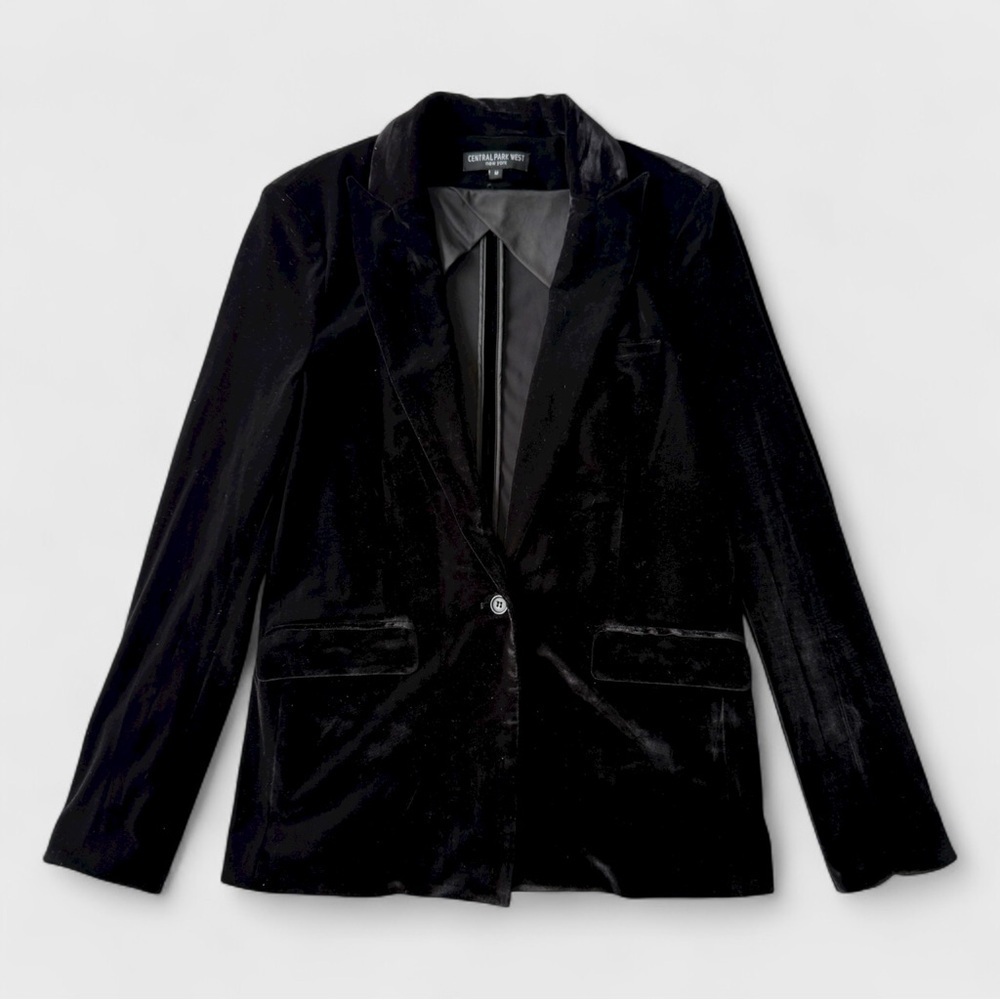 Central Park West - Velvet Blazer - Black